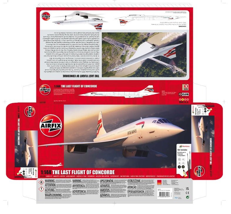 Kit de maquette en plastique Airfix® « Le dernier vol du Concorde », échelle 1/144