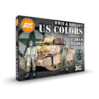 AK Interactive 3G WWII & Modern U.S. Colors Adam Wilder Signature Paint Set