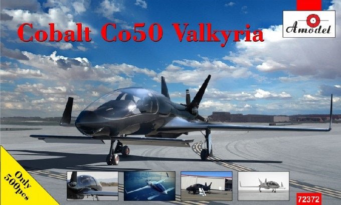 Amodel Cobalt Co50 Valkyrie 4 - Seater US Light Aircraft Plastic Model Kit, 1/72 Scale