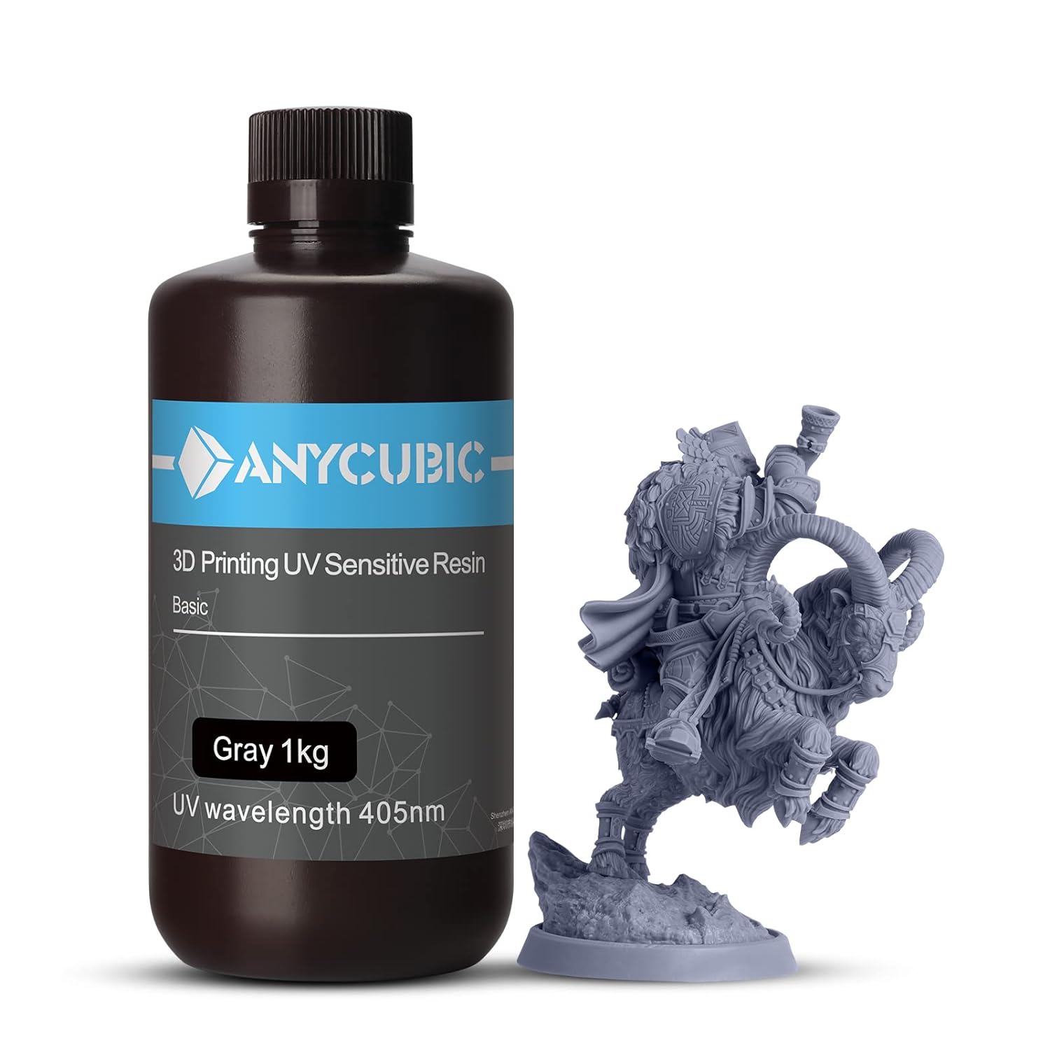 Anycubic Colored UV Resin 1000 ml - Grey - Micro - Mark Resins