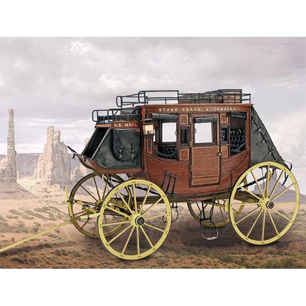 Artesania Latina® 1848 Stagecoach Deluxe Wood and Metal Model Kit, 1/10 Scale - Micro - Mark Scale Model Kits