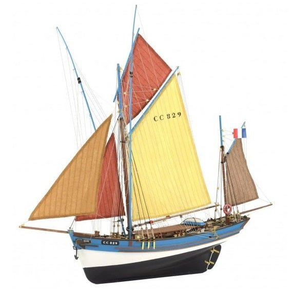 Artesania Latina® "Marie Jeanne" Fishing Boat Wooden Model Kit, 1/50 Scale - Micro - Mark Scale Model Kits