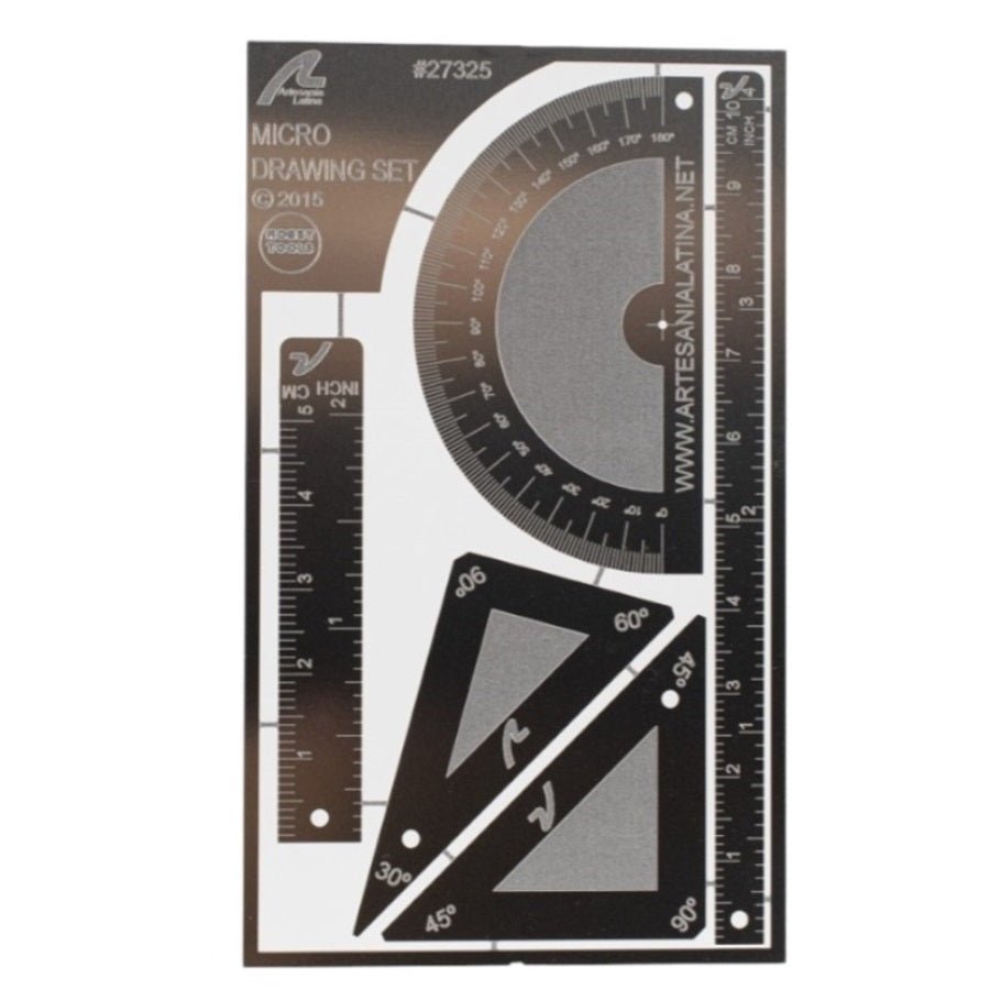 Artesania Latina® Micro Drawing Set for Modeling: Rulers, Triangles ...