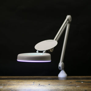 Articulated LED Lamp with Magnifier