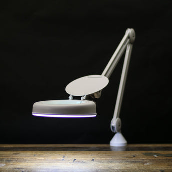 Articulated LED Lamp with Magnifier