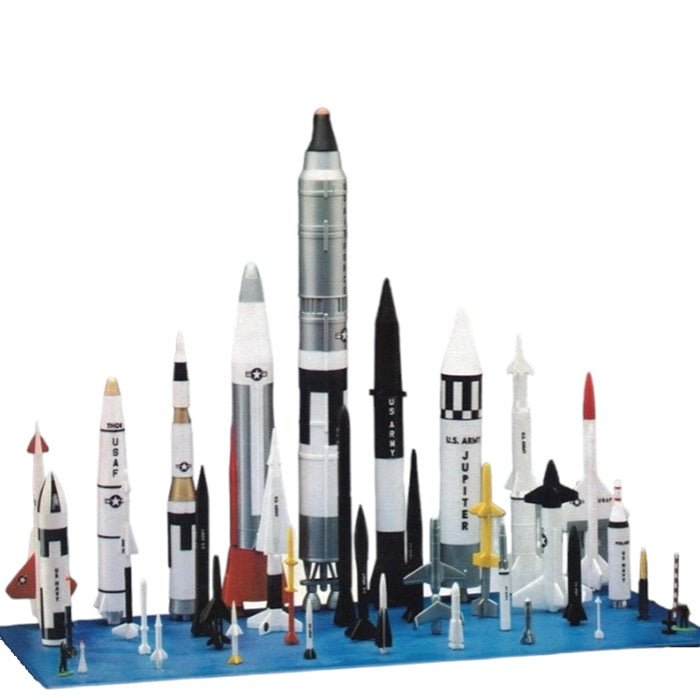 Atlantis® US Space Missile Set Plastic Model Kit, 1/128 Scale