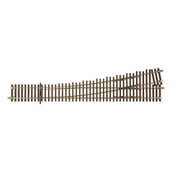 Atlas® #5 Left Hand Turnout w/Brown Ties Code 148, 'O' Scale - Micro - Mark Model Train Accessories