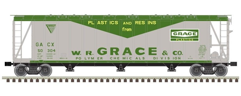 Atlas Master® 3500 Dry - Flo Covered Hopper - W.R. Grace (GACX) #50515, N Scale