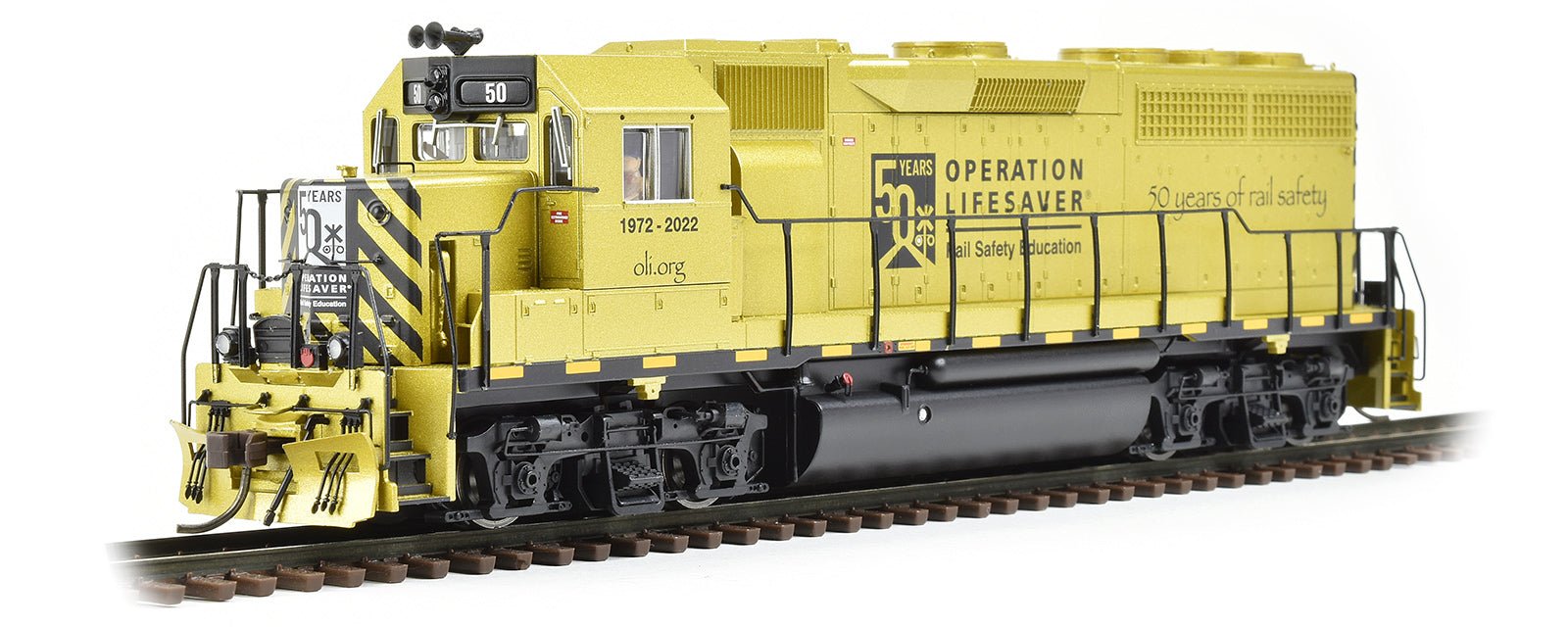 Atlas® Operation Lifesaver® 50th Anniversary GP40 Locomotive GOLD SERIES, HO Scale - Micro - Mark Locomotives