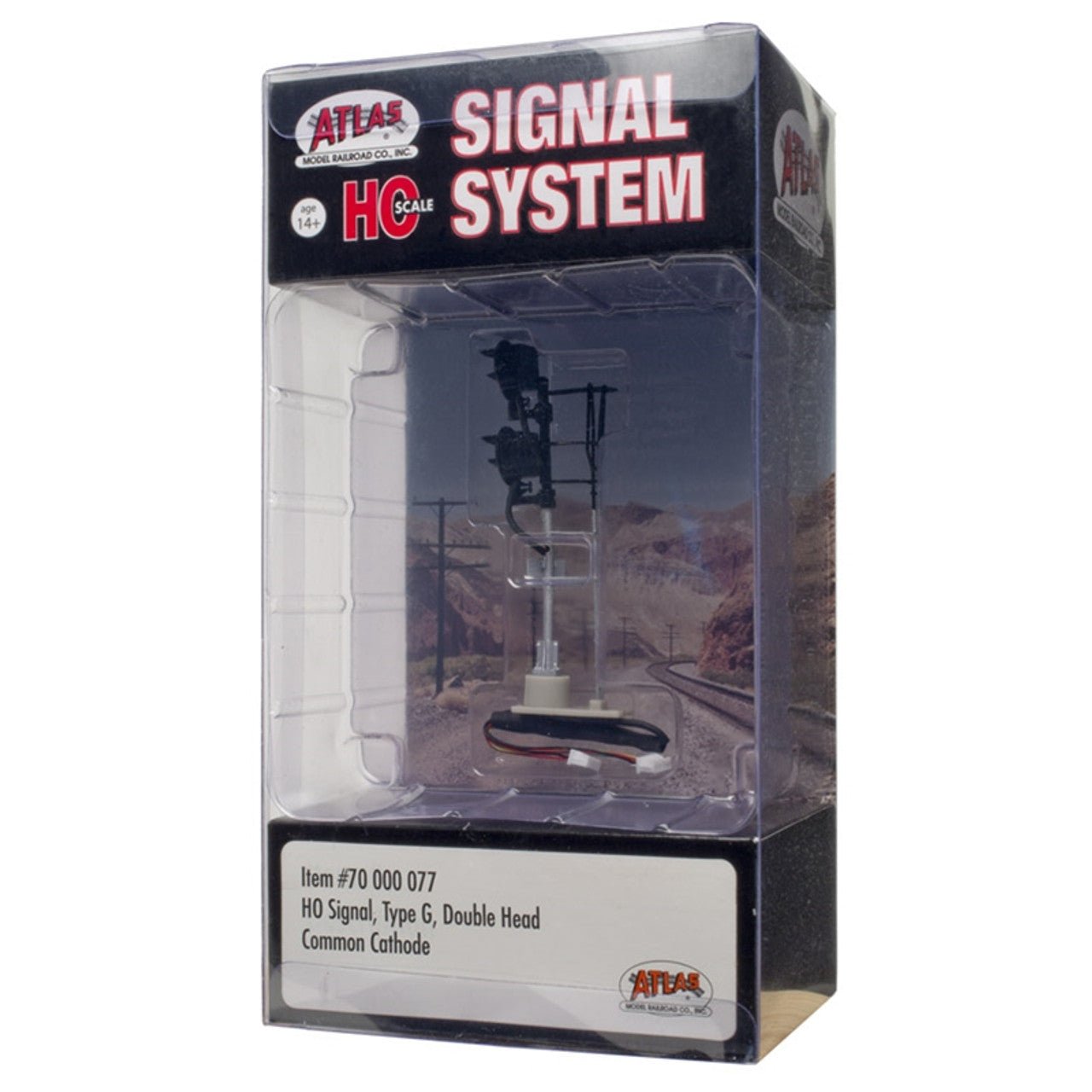 Atlas Type G, Double Head Signal - HO Scale - Micro - Mark Scenery