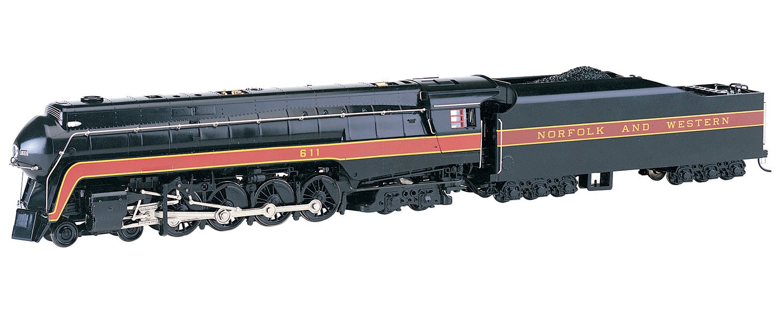 Bachmann 4 - 8 - 4 Class J Locomotive, Norfolk & Western #611, DCC Sound Value, HO Scale
