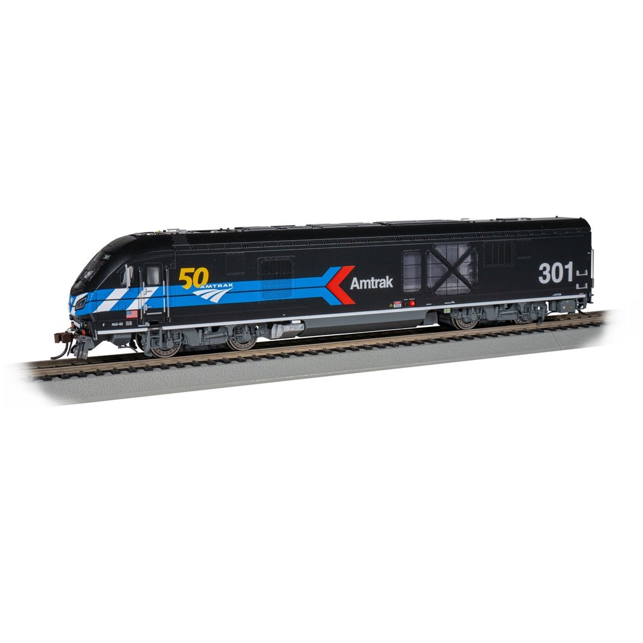 Bachmann Amtrak® 50th Anniversary ‚Day 1‚ #301 ALC - 42 Charger Diesel Electric Locomotive, HO Scale