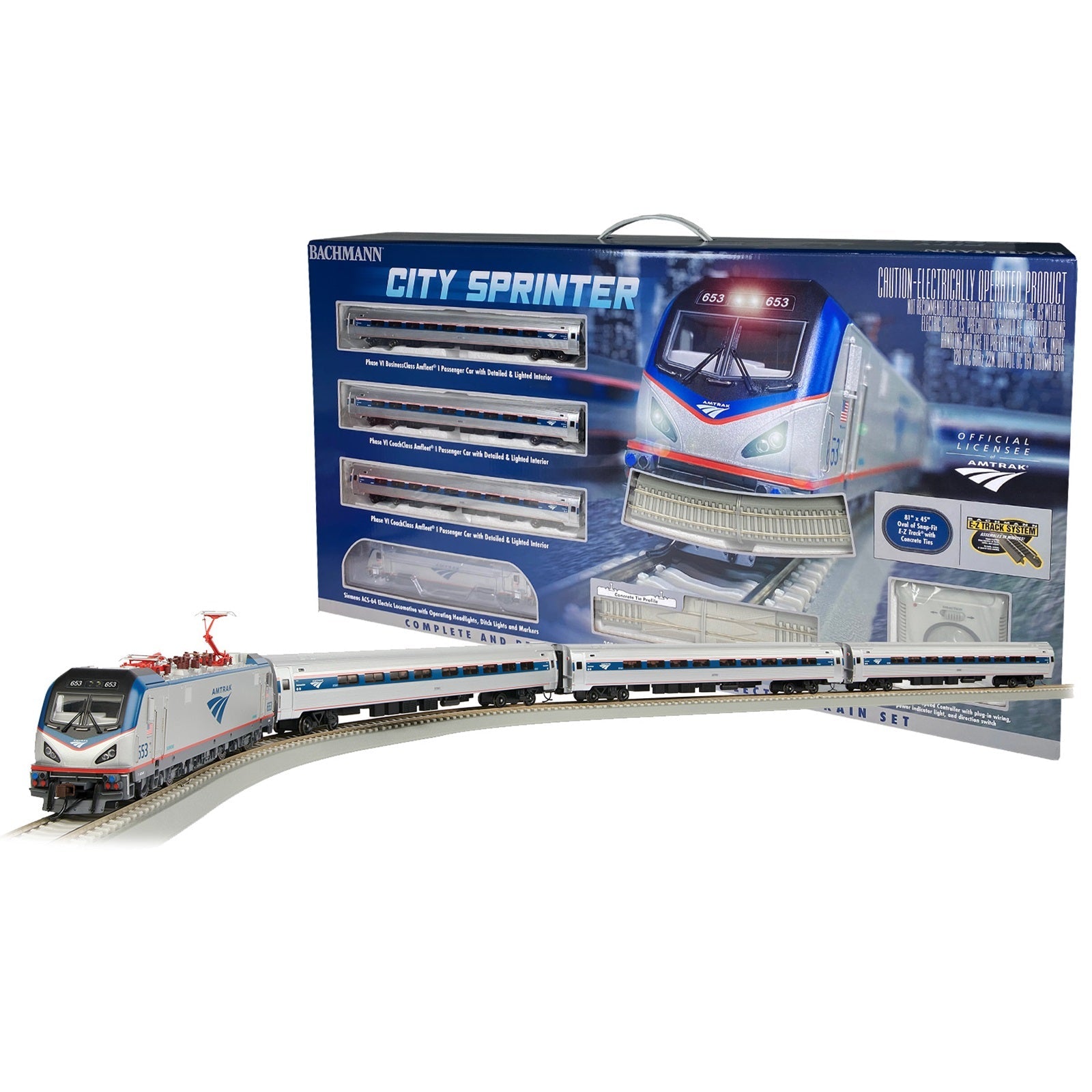 Bachmann Amtrak® City Sprinter Train Set, HO Scale - Micro - Mark Train Sets