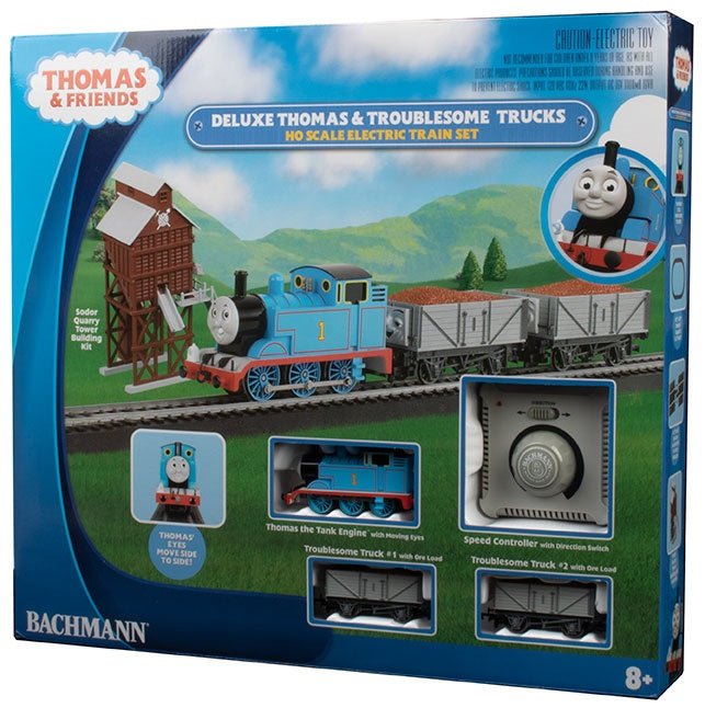 Bachmann Deluxe Thomas & The Troublesome Trucks Train Set, HO Scale - Micro - Mark Train Sets