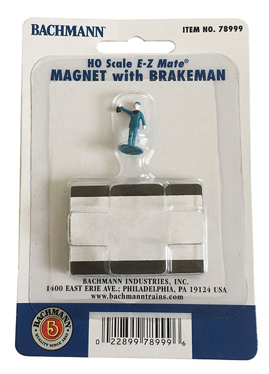 Bachmann E - Z Mate® Undertrack Magnetic Uncoupler with Brakeman Figure, HO Scale , Set of 6