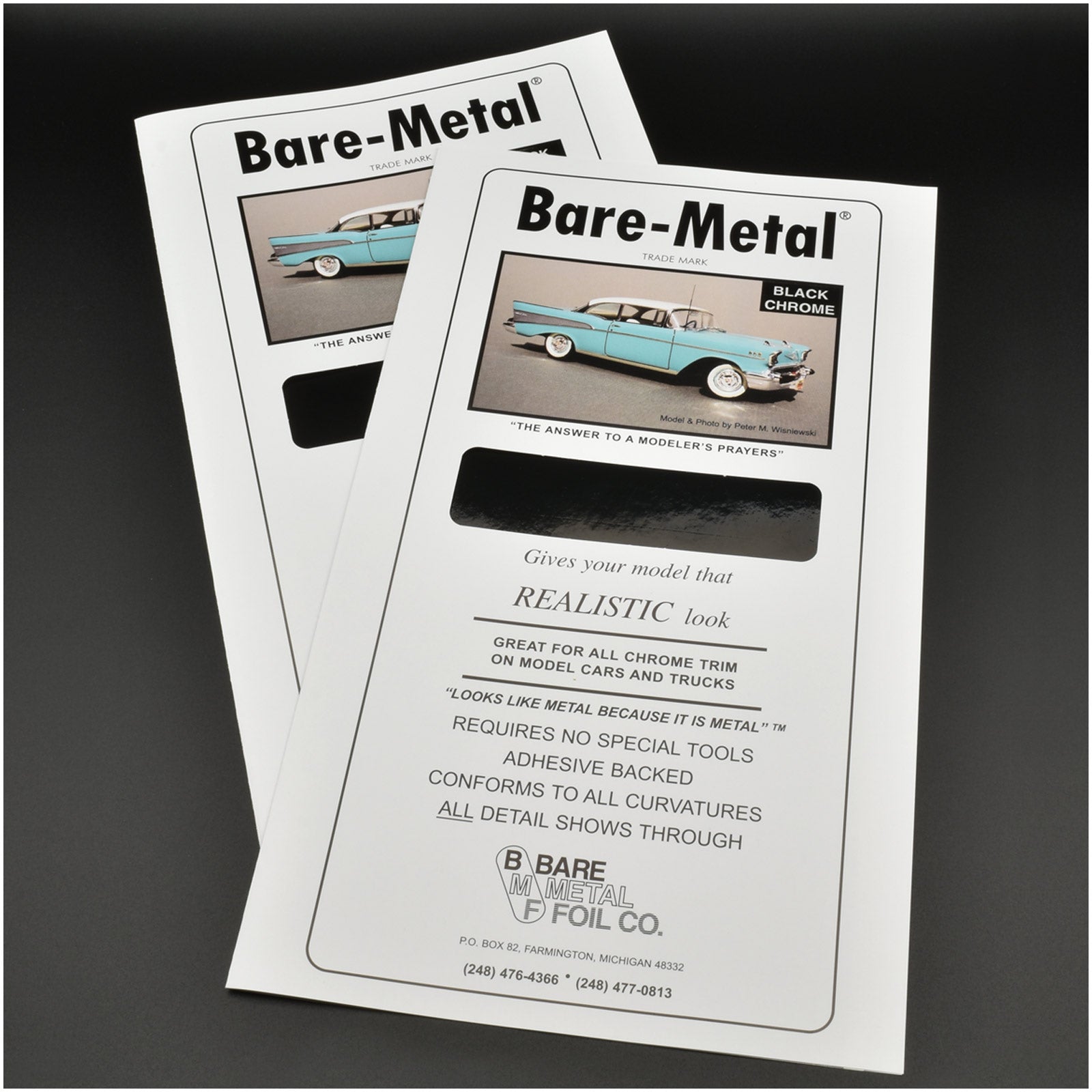 Bare Metal Foil, Black Chrome (Set of 2)
