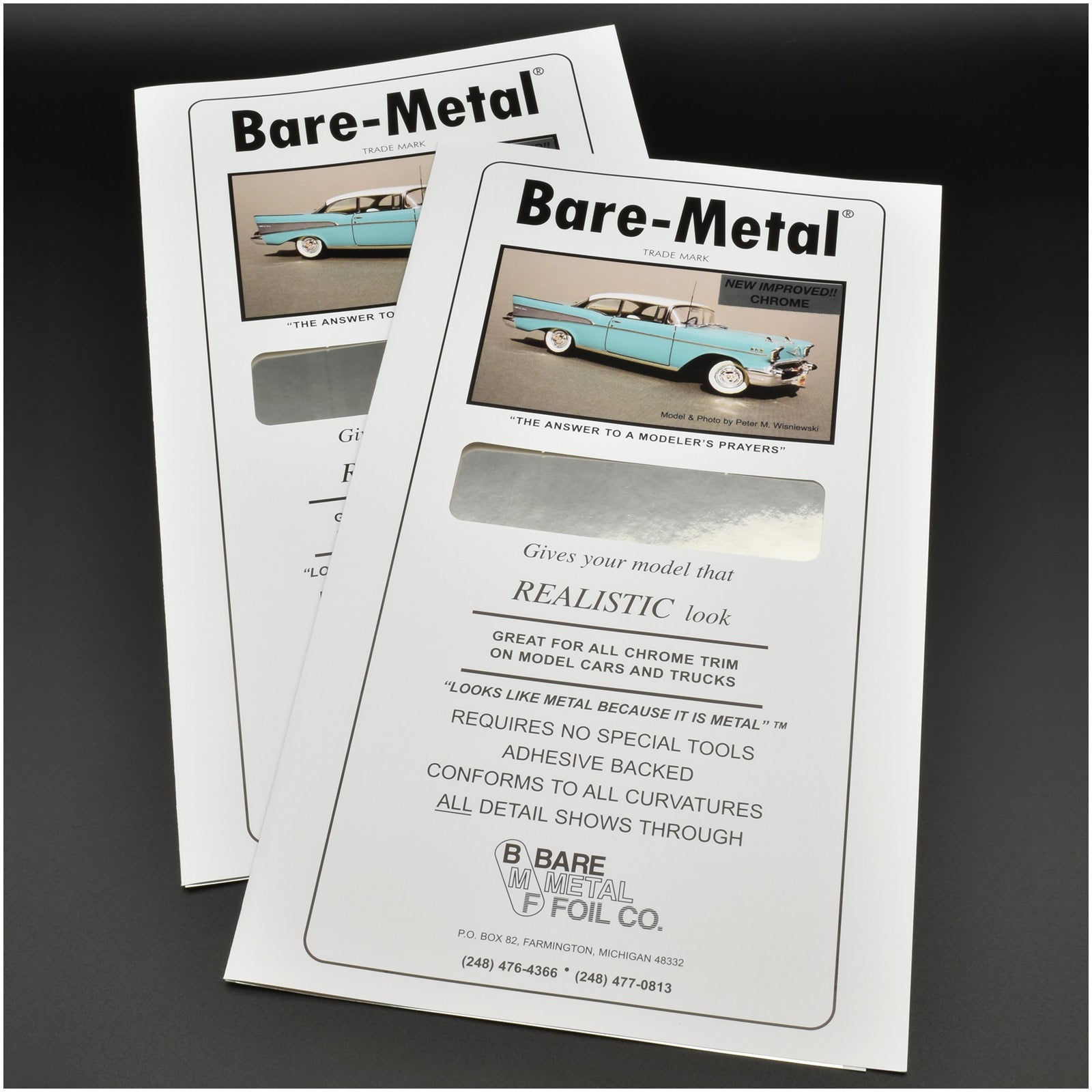 Bare - Metal® Foil Chrome Bare Metal Sheets, Set of 2