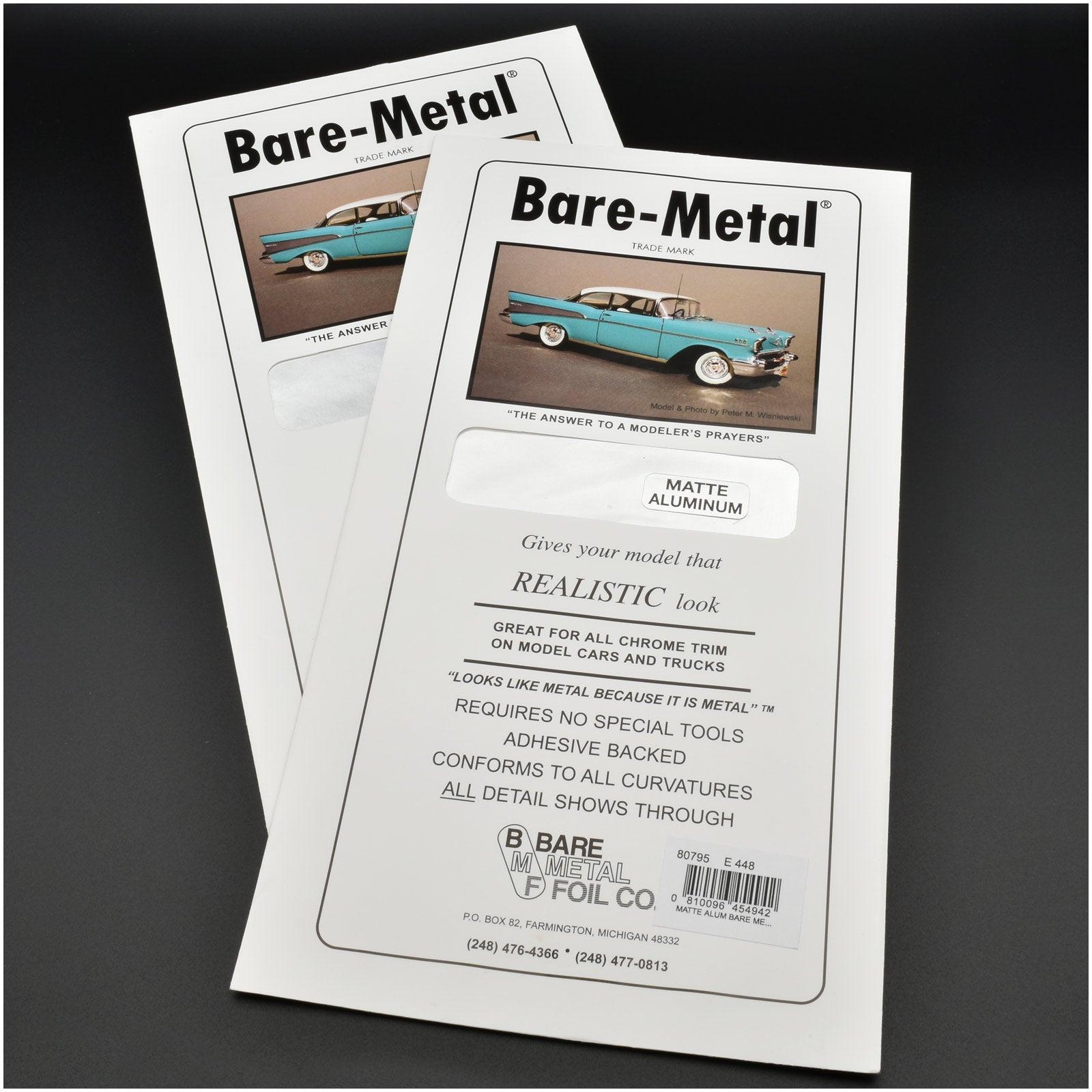 Bare Metal Foil, Matte Aluminum (Set of 2)