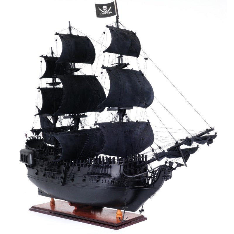 Black Pearl Pirate Ship Fully - Assembled Decorative Wood Model