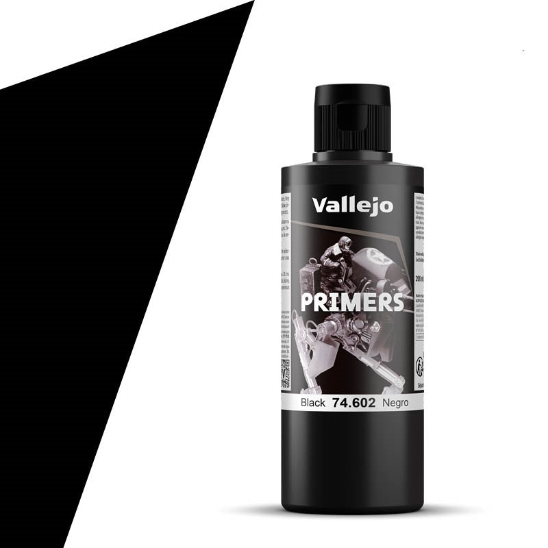 Black Surface Primer (200 ml / 6.76 fl oz), Acrylicos Vallejo