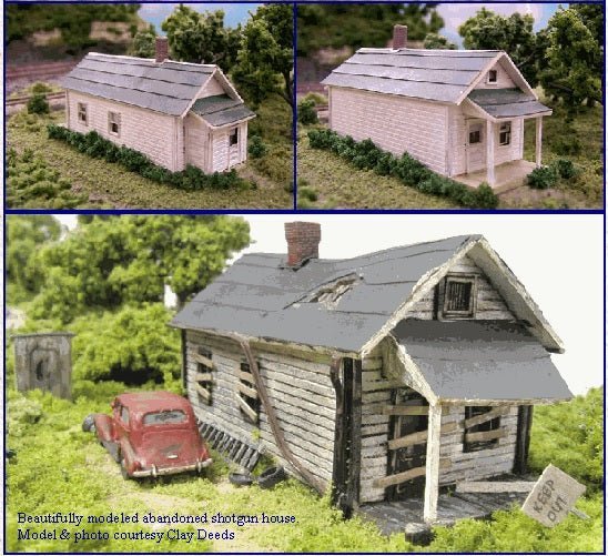 Blair Line LLC Shotgun House Structure Kit - 3 Pack, Z Scale – Micro-Mark