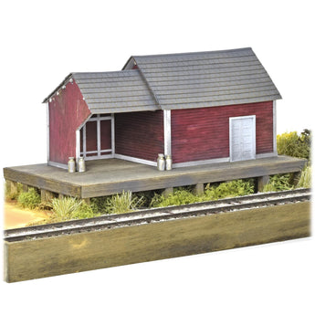 Branchline Milk Shed Kit, HO Scale, By Scientific