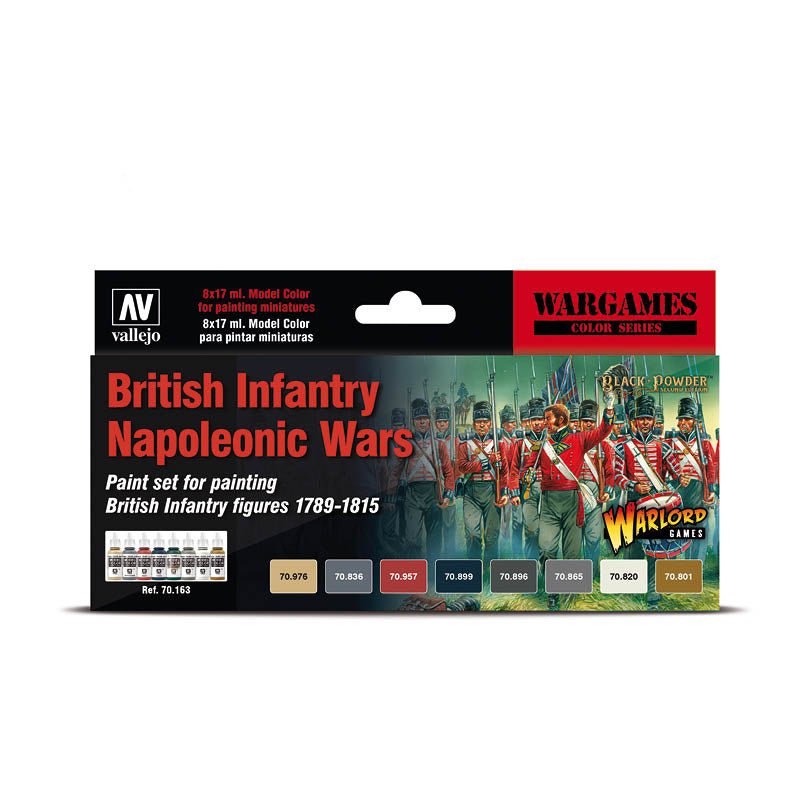 British Infantry Napoleonic Wars Warlord Games Paint Set