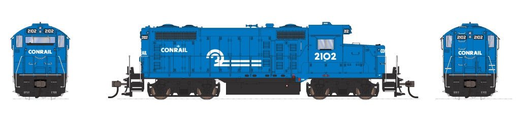 Broadway Limited EMD GP20 Conrail #2111 Paragon3 Sound/DC/DCC, HO Scale - Micro - Mark Locomotives