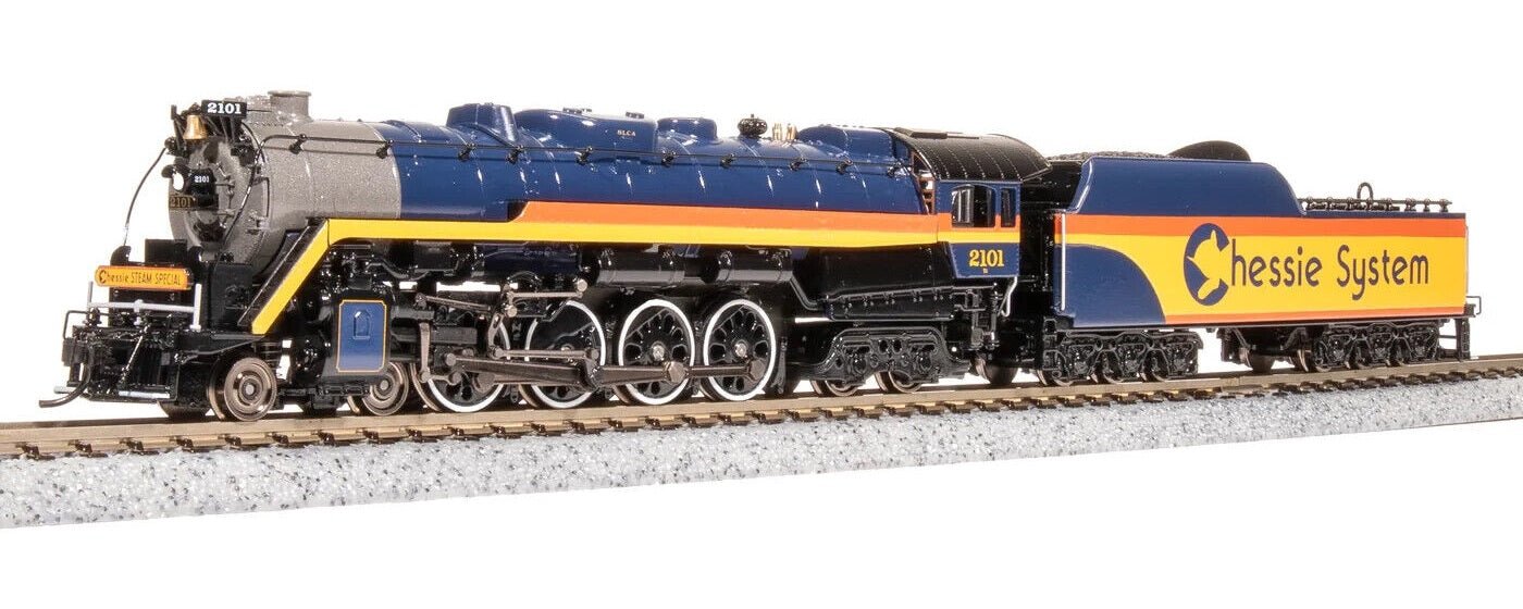 Broadway Limited T1 4 - 8 - 4 Chessie Steam Special #2101 Paragon4 Sound/DC/DCC Locomotive, N Scale