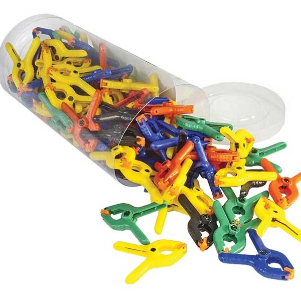 Bucket of 100 Mini Clamps - Micro - Mark Tool Clamps & Vises