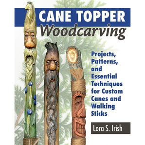 Cane Topper Woodcarving by Lora S. Irish