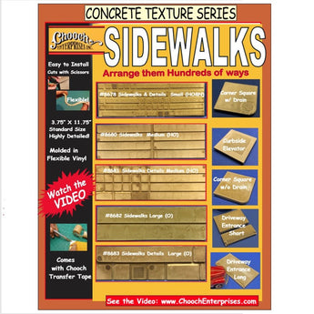 Chooch Concrete Sidewalks, HO Scale