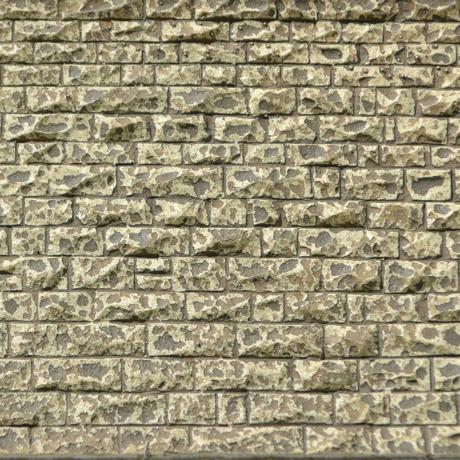 Chooch Flexible Cut Stone Wall, Medium, with Peel & Stick Backing, HO and O Scale - Micro - Mark Scenery