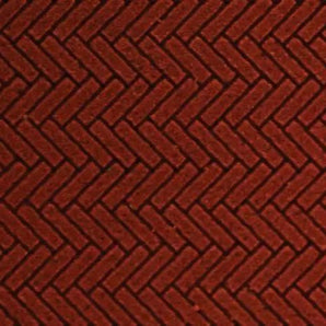 Chooch Flexible Herringbone Dark Red Brick Sheet, Small (N/HO)