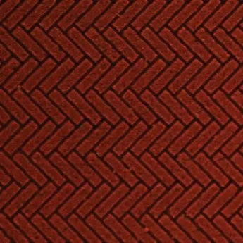 Chooch Flexible Herringbone Dark Red Brick Sheet, Small (N/HO)