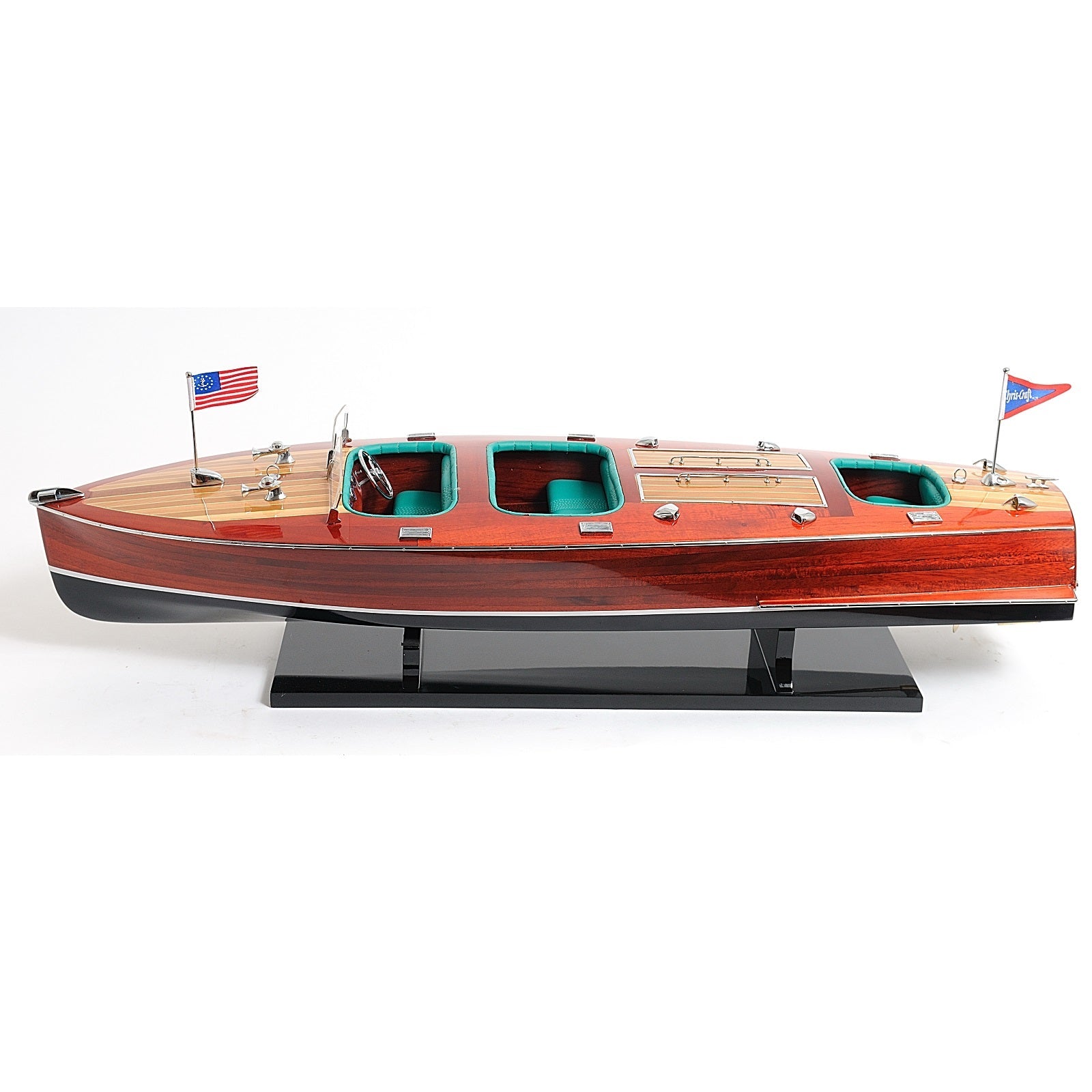 Chris Craft Triple Cockpit Painted Hull Version, Fully Assembled