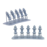 Classic Fire Hydrant, HO Scale, by Scientific, Pack of 10