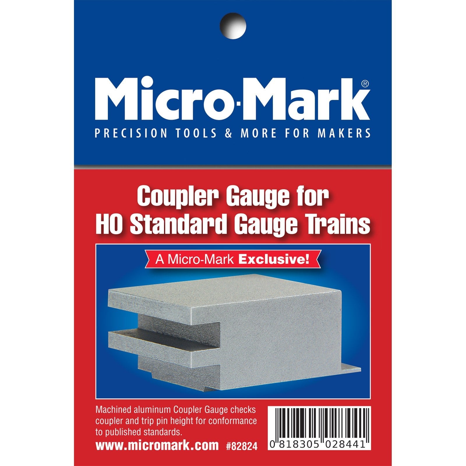 Coupler Gauge for HO Standard Gauge - Micro - Mark Model Train Accessories