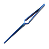 Cross Locking, Self-Closing Tweezer, Titanium Plated