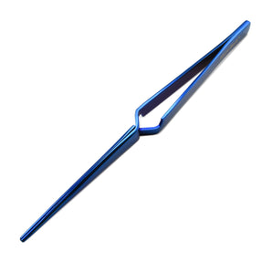 Cross Locking, Self-Closing Tweezer, Titanium Plated