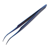 Curved Watchmaker's Tweezer, Titanium Plated