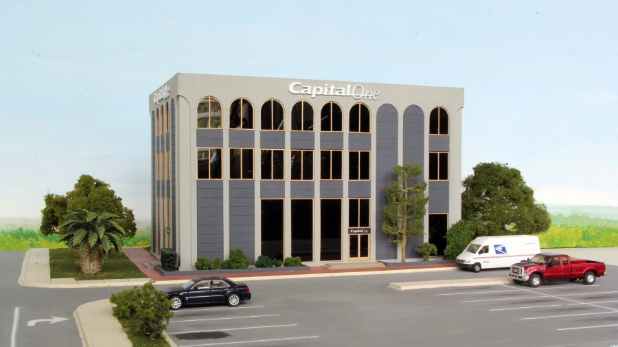 Customcuts by Summit Capital One Bank Building Kit, HO Scale