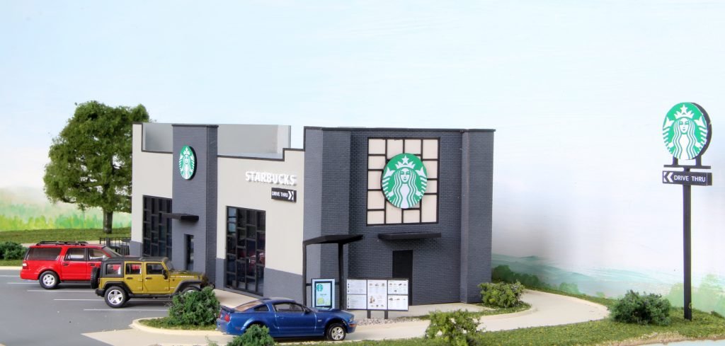 Customcuts by Summit Starbucks® Coffee Structure Kit, HO Scale