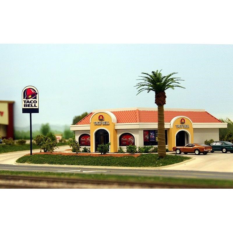 Customcuts by Summit Taco Bell Restaurant Building Kit, HO Scale