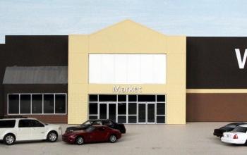 Customcuts by Summit Walmart® Supercenter Backdrop Building Kit, HO Scale