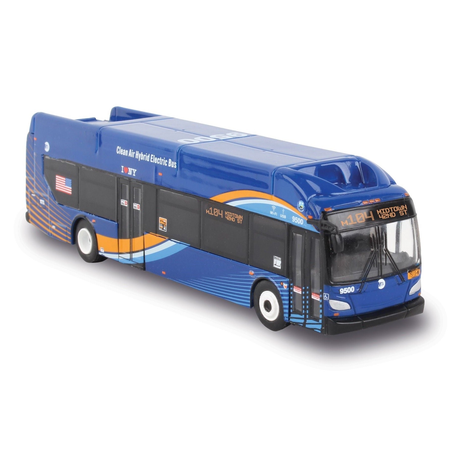 Daron® MTA Clean Air Hybrid Electric Bus, HO Scale