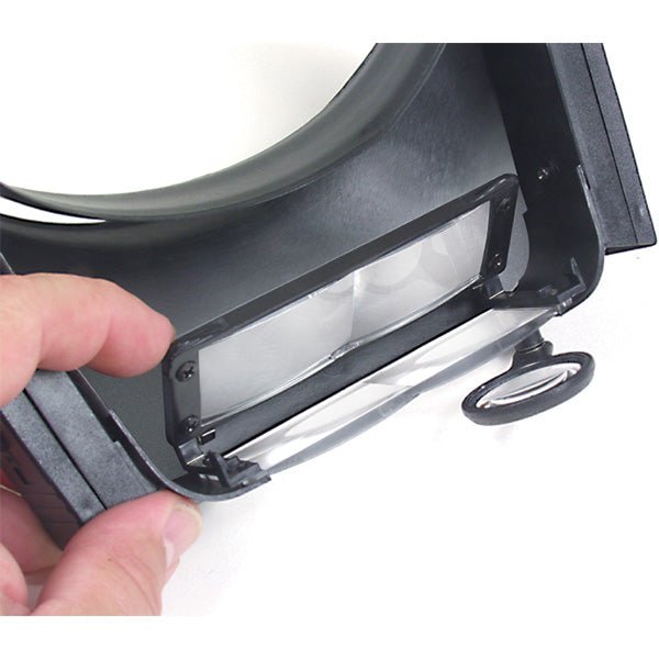 Deluxe Lighted Headband Magnifier - Micro - Mark Magnifiers