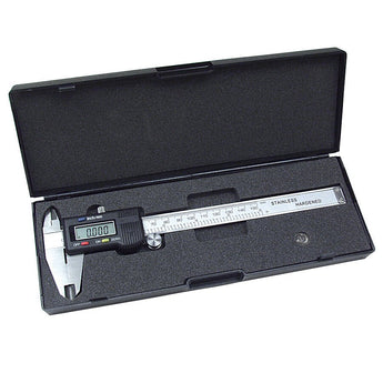 Digital Caliper with Standard Numerals, 6 Inch Capacity