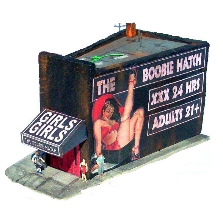 Downtown Deco "The Boobie Hatch Strip Club" Structure Kit, N Scale