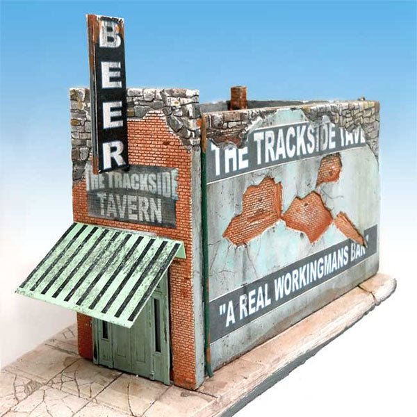 Downtown Deco Trackside Tavern Kit Structure Kit, O Scale
